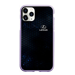 Чехол iPhone 11 Pro матовый Lexus лексус, цвет: 3D-светло-сиреневый