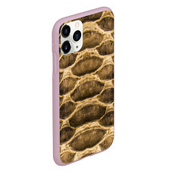 Чехол iPhone 11 Pro матовый Snake Skin Pattern, цвет: 3D-розовый — фото 2