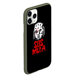 Чехол iPhone 11 Pro матовый ZillaKami x SosMula City Morgue Джейсон, цвет: 3D-темно-зеленый — фото 2