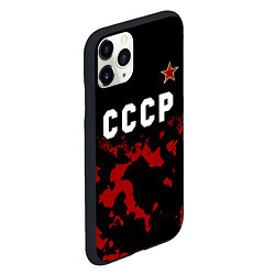 Чехол iPhone 11 Pro матовый СССР - ЗВЕЗДА Милитари, цвет: 3D-черный — фото 2