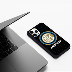 Чехол iPhone 11 Pro матовый INTER Inter - Графика, цвет: 3D-черный — фото 2