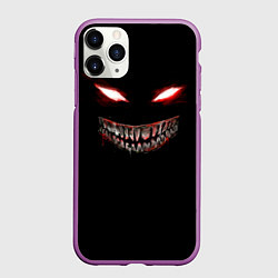 Чехол iPhone 11 Pro матовый Красноглазый демон Dead Inside, цвет: 3D-фиолетовый