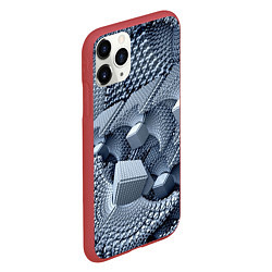 Чехол iPhone 11 Pro матовый Vanguard pattern 2078 Abstraction, цвет: 3D-красный — фото 2