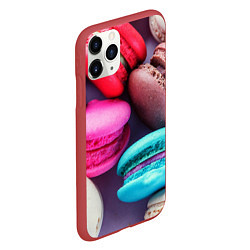 Чехол iPhone 11 Pro матовый Colorful Macaroons, цвет: 3D-красный — фото 2