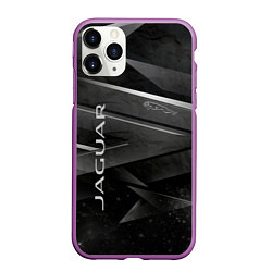Чехол iPhone 11 Pro матовый JAGUR ЯГУАР абстракция, цвет: 3D-фиолетовый