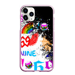 Чехол iPhone 11 Pro матовый 6ix9ine сикс найн, цвет: 3D-розовый