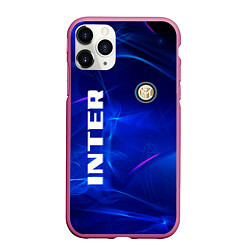 Чехол iPhone 11 Pro матовый Inter abstraction, цвет: 3D-малиновый