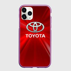 Чехол iPhone 11 Pro матовый Toyota тойота, цвет: 3D-фиолетовый