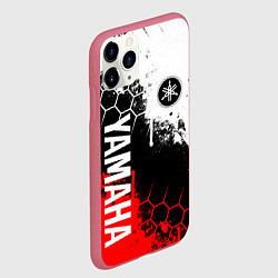 Чехол iPhone 11 Pro матовый YAMAHA - ЯМАХА, цвет: 3D-малиновый — фото 2