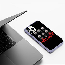 Чехол iPhone 11 Pro матовый Рок-группа АЛИСА, цвет: 3D-светло-сиреневый — фото 2