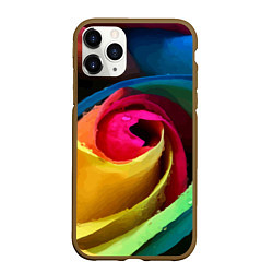Чехол iPhone 11 Pro матовый Роза fashion 2022, цвет: 3D-коричневый