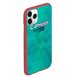 Чехол iPhone 11 Pro матовый Cuphead, цвет: 3D-красный — фото 2