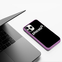 Чехол iPhone 11 Pro матовый Плацебо Логотип, цвет: 3D-фиолетовый — фото 2