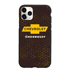 Чехол iPhone 11 Pro матовый ШЕВРОЛЕ Chevrolet Графика, цвет: 3D-черный
