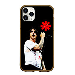 Чехол iPhone 11 Pro матовый Red Hot Chili Peppers RHCP, цвет: 3D-коричневый