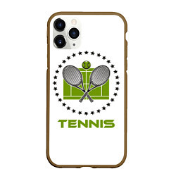 Чехол iPhone 11 Pro матовый TENNIS Теннис, цвет: 3D-коричневый