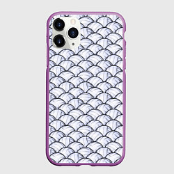 Чехол iPhone 11 Pro матовый Волейбольные Мячи Volleyball, цвет: 3D-фиолетовый
