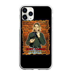 Чехол iPhone 11 Pro матовый Kurt Cobain 1967 - 1994, цвет: 3D-белый