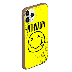 Чехол iPhone 11 Pro матовый NIRVANA лого, цвет: 3D-коричневый — фото 2