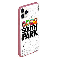 Чехол iPhone 11 Pro матовый Южный парк мультфильм - персонажи South Park, цвет: 3D-малиновый — фото 2