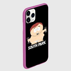 Чехол iPhone 11 Pro матовый Южный парк - Эрик с гантелями, цвет: 3D-фиолетовый — фото 2