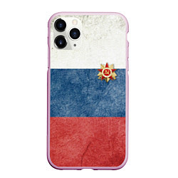 Чехол iPhone 11 Pro матовый Отечество!, цвет: 3D-розовый