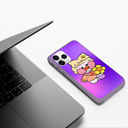 Чехол iPhone 11 Pro матовый ИГРУШКА УТЯ ЛАЛАФАНФАН УТОЧКА, цвет: 3D-серый — фото 2