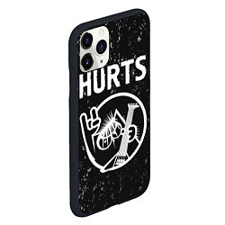 Чехол iPhone 11 Pro матовый Hurts КОТ Потертости, цвет: 3D-черный — фото 2