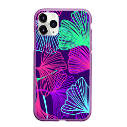 Чехол iPhone 11 Pro матовый Neon color pattern Fashion 2023, цвет: 3D-фиолетовый