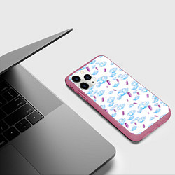 Чехол iPhone 11 Pro матовый ARCANE League Of Legends ТАТУИРОВКА, цвет: 3D-малиновый — фото 2