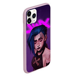 Чехол iPhone 11 Pro матовый ARCANE League Of Legends JINX, цвет: 3D-розовый — фото 2