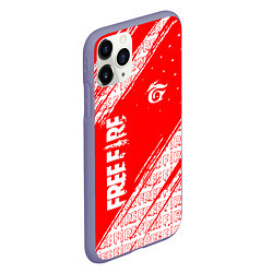 Чехол iPhone 11 Pro матовый Free Fire Фри Фаер Паттерн, цвет: 3D-серый — фото 2