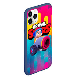 Чехол iPhone 11 Pro матовый Bonny Бонни Brawl Stars, цвет: 3D-тёмно-синий — фото 2