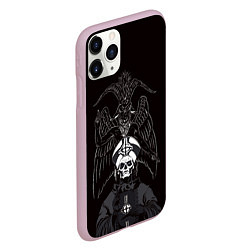 Чехол iPhone 11 Pro матовый Ghost Papa Emeritus, цвет: 3D-розовый — фото 2