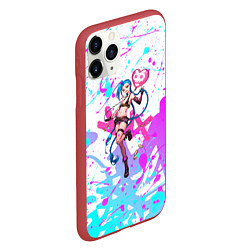 Чехол iPhone 11 Pro матовый JINX ДЖИНКС НЕОНОВЫЕ БРЫЗГИ, цвет: 3D-красный — фото 2