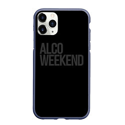 Чехол iPhone 11 Pro матовый Alco weekend, цвет: 3D-серый