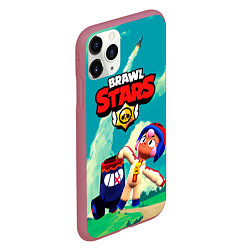 Чехол iPhone 11 Pro матовый Brawlstars Выстрел Бонни Bonny, цвет: 3D-малиновый — фото 2