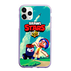 Чехол iPhone 11 Pro матовый Brawlstars Выстрел Бонни Bonny, цвет: 3D-светло-сиреневый