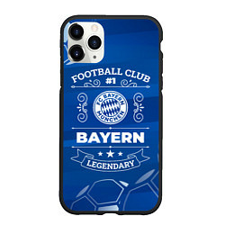 Чехол iPhone 11 Pro матовый Bayern, цвет: 3D-черный