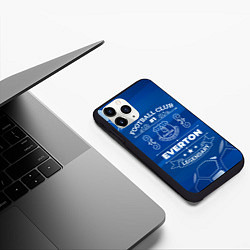 Чехол iPhone 11 Pro матовый Everton, цвет: 3D-черный — фото 2