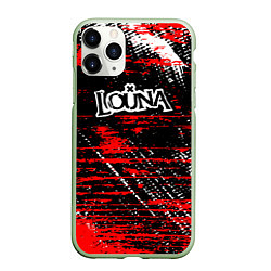 Чехол iPhone 11 Pro матовый Louna краски, цвет: 3D-салатовый