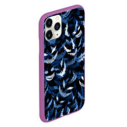 Чехол iPhone 11 Pro матовый Drain monsters, цвет: 3D-фиолетовый — фото 2