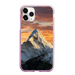 Чехол iPhone 11 Pro матовый Та самая Джомолунгма Сагарматха Everest, цвет: 3D-розовый