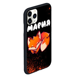 Чехол iPhone 11 Pro матовый Мария ЛИСИЧКА Краска, цвет: 3D-черный — фото 2