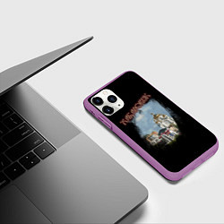 Чехол iPhone 11 Pro матовый Город Хабаровск, цвет: 3D-фиолетовый — фото 2