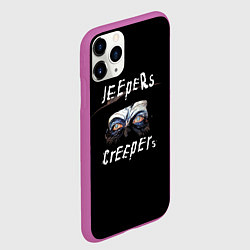 Чехол iPhone 11 Pro матовый Джиперс Криперс в шляпе, цвет: 3D-фиолетовый — фото 2