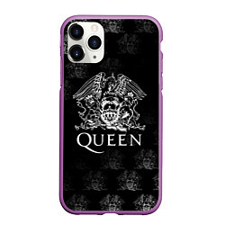 Чехол iPhone 11 Pro матовый Queen pattern, цвет: 3D-фиолетовый