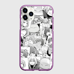 Чехол iPhone 11 Pro матовый О моём происхождении в слизь pattern, цвет: 3D-фиолетовый