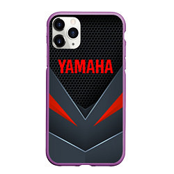 Чехол iPhone 11 Pro матовый YAMAHA ТЕХНОЛОГИЧЕСКАЯ БРОНЯ, цвет: 3D-фиолетовый