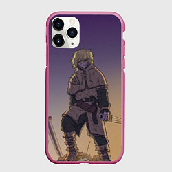 Чехол iPhone 11 Pro матовый Торфинн на холме, цвет: 3D-малиновый